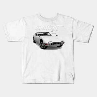 toyota 2000gt 1965 Front white Kids T-Shirt